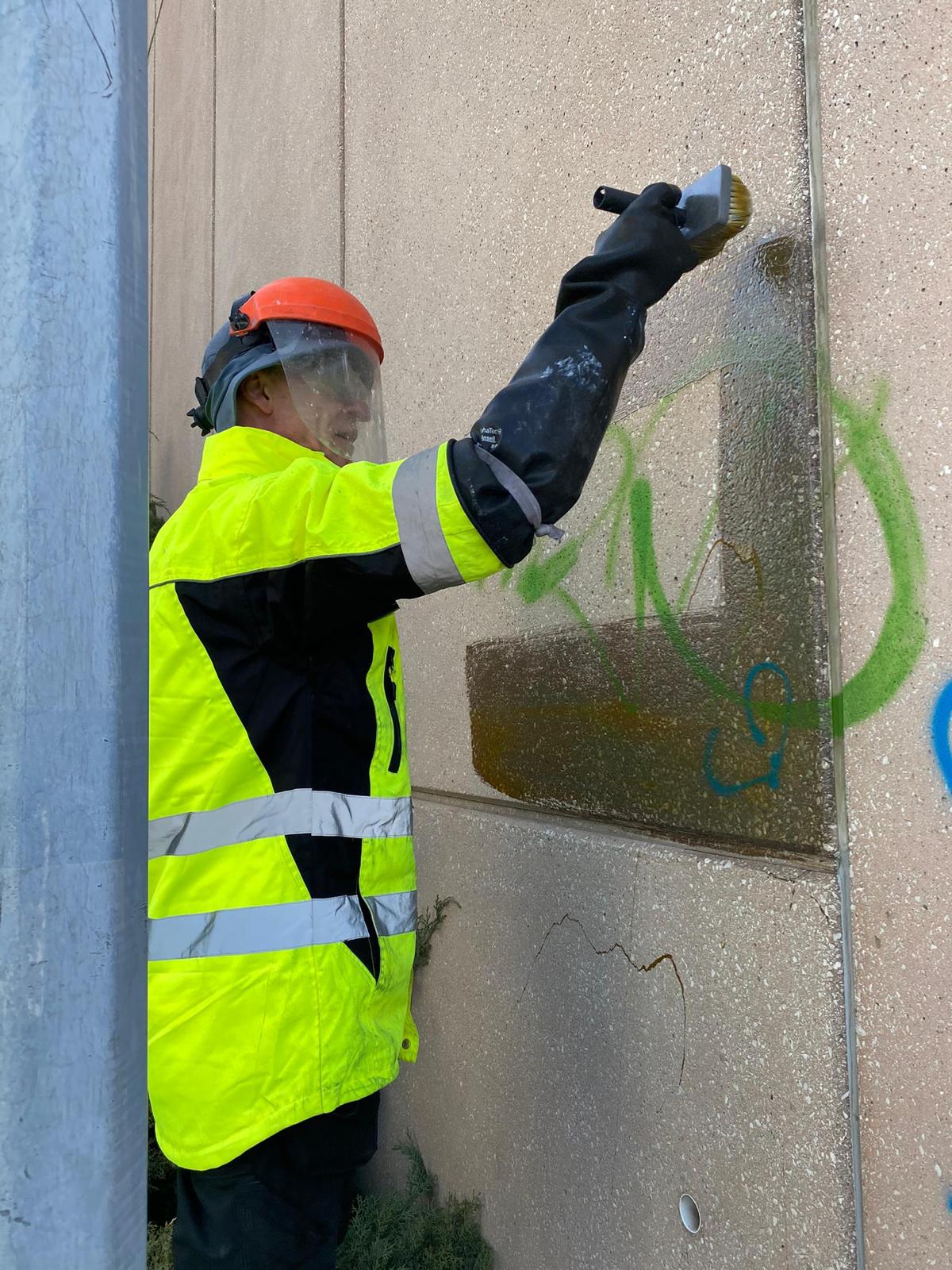 Élimination de graffiti - Exemple 12