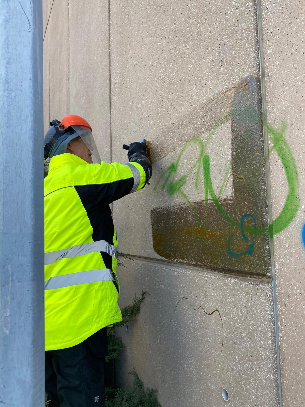 Élimination de graffiti - Exemple 13