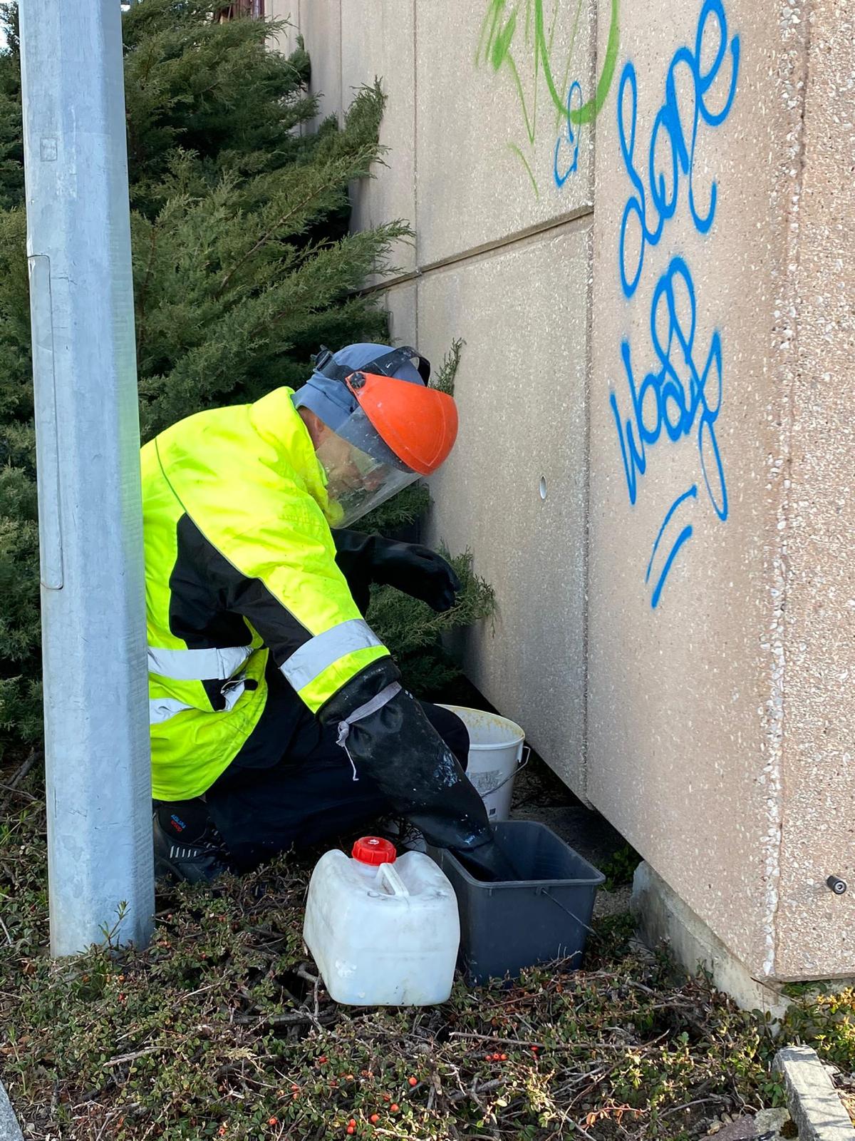 Élimination de graffiti - Exemple 18