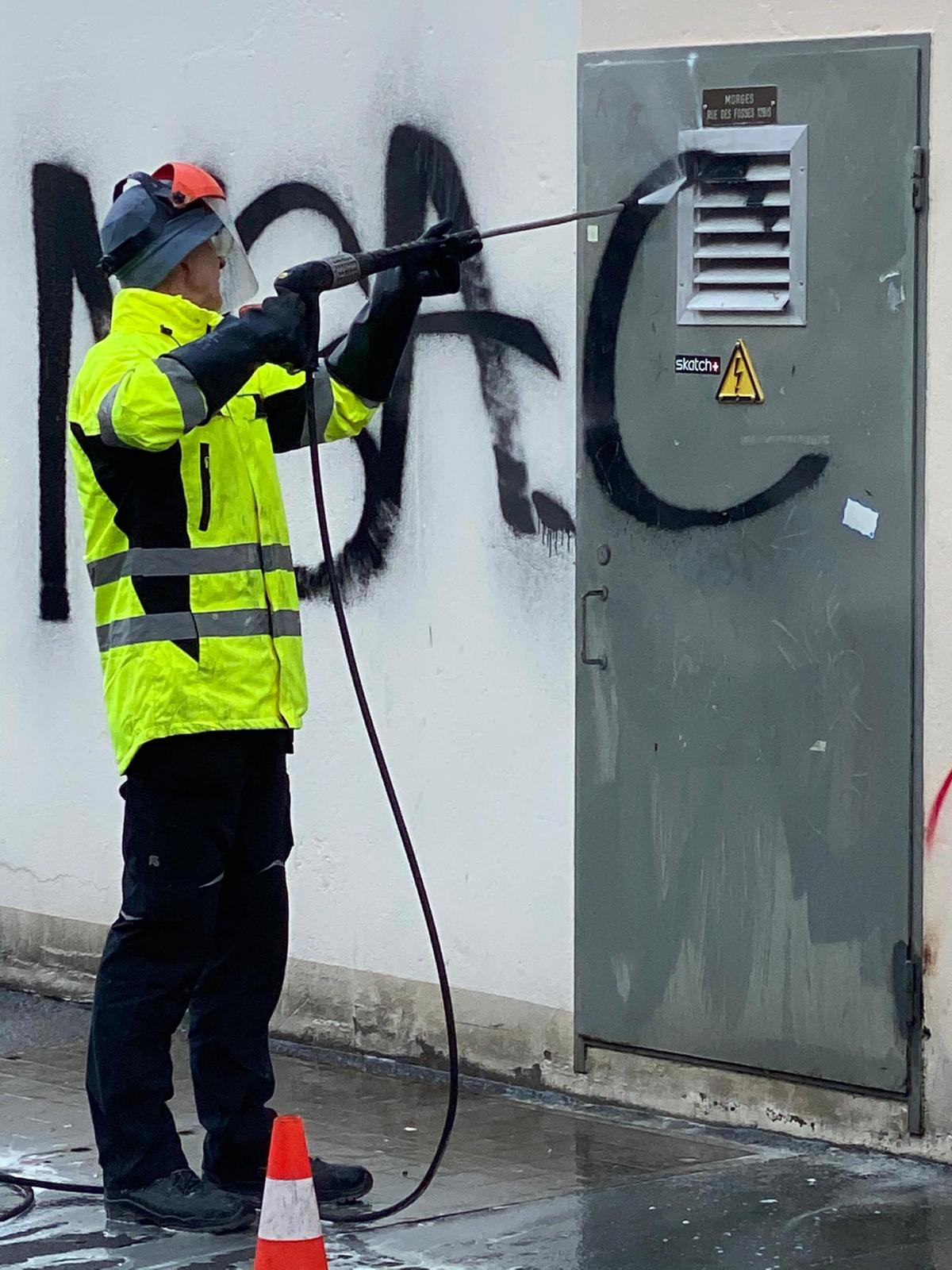 Élimination de graffiti - Exemple 5
