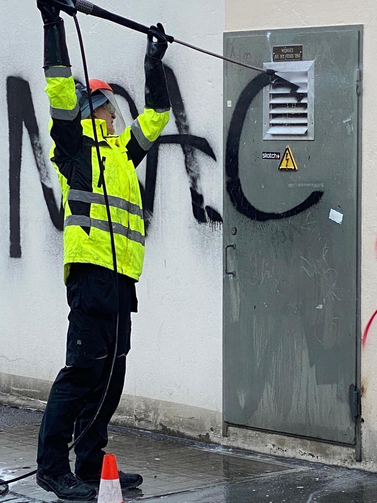 Élimination de graffiti - Exemple 6