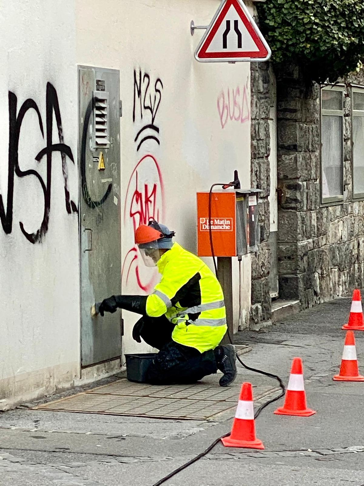 Élimination de graffiti - Exemple 9